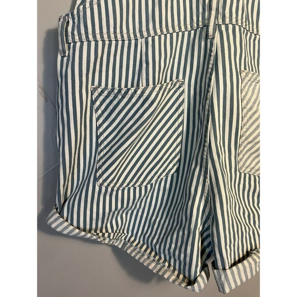 Free People We The Free Railroad Striped Ziggy Shortalls - Picture 9 of 13